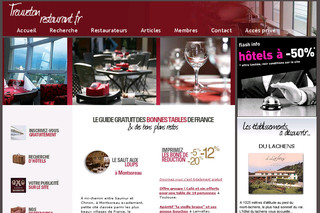 Aperçu visuel du site http://www.trouvetonrestaurant.fr