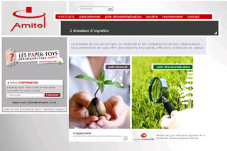 Aperçu visuel du site http://www.amitel.fr