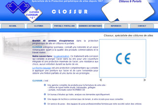 Aperçu visuel du site http://www.clossur.fr