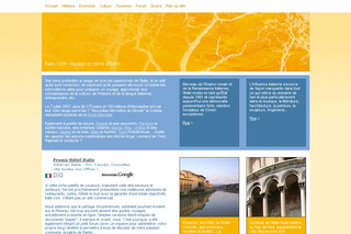 Aperçu visuel du site http://www.italie.com