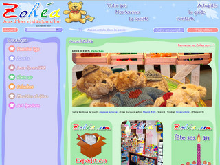 Aperçu visuel du site http://www.zohea.com