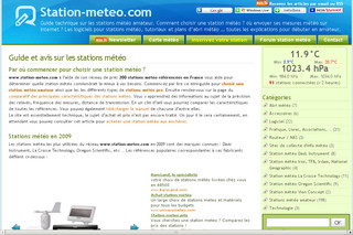 Aperçu visuel du site http://www.station-meteo.com