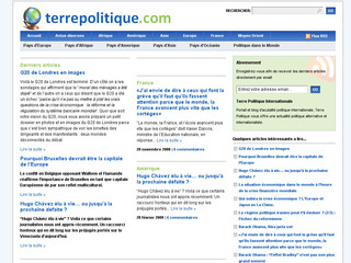 Aperçu visuel du site http://www.terrepolitique.com