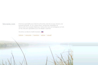 Aperçu visuel du site http://www.slovenie.com