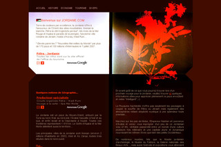 Aperçu visuel du site http://www.jordanie.com