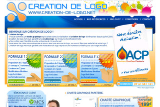 Aperçu visuel du site http://www.creation-de-logo.net