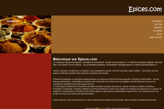 Aperçu visuel du site http://www.epices.com