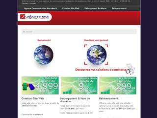 Aperçu visuel du site http://www.webcommerce-maroc.com