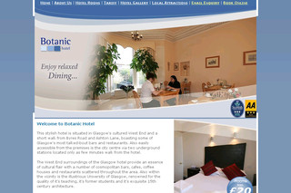 Aperçu visuel du site http://www.hillhead-hotel.co.uk/fr/index_fr.htm 