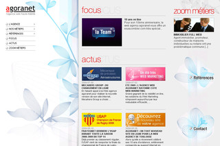 Aperçu visuel du site http://www.agoranet.fr