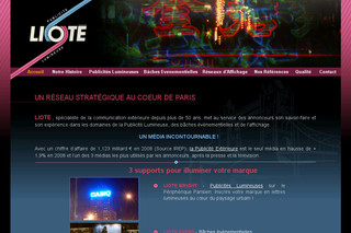 Aperçu visuel du site http://www.liote.com