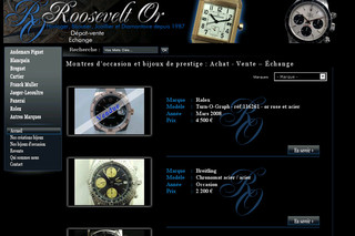 Dépôt-vente, achat et vente de bijoux et montres - Rooseveltor.com