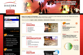 Aperçu visuel du site http://www.diagora-congres.com