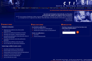 Aperçu visuel du site http://www.cti-learning.com