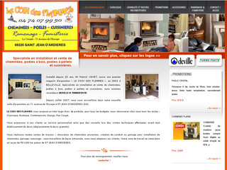 Aperçu visuel du site http://www.lecoindesflammes.fr