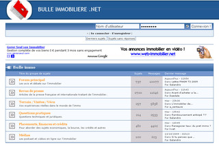 Aperçu visuel du site http://www.bulle-immobiliere.net