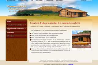 Aperçu visuel du site http://www.transylvanie-creations.com/