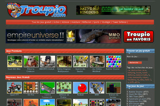 Aperçu visuel du site http://www.troupio.com