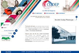 Aperçu visuel du site http://www.codep-plastiques.fr