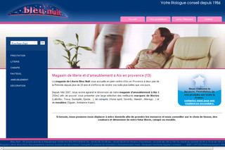 Aperçu visuel du site http://www.literie-bleunuit.com