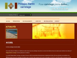 Philippe Martin carrelage : travaux, pose carrelage, pose faïence, cuisine et salle de bain, Passins (38)