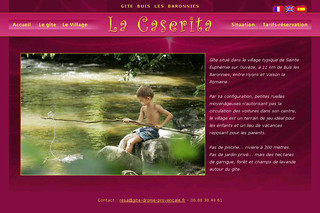 Aperçu visuel du site http://www.gite-drome-provencale.fr