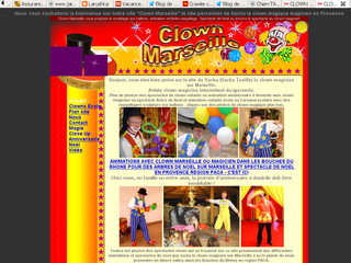 Aperçu visuel du site http://clownmarseille.free.fr