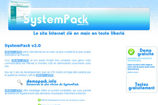SystemPack : Site Internet Clé en main
