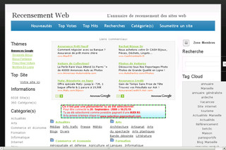Aperçu visuel du site http://www.recensement-web.com