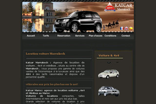 Aperçu visuel du site http://www.katcar-marrakech.com
