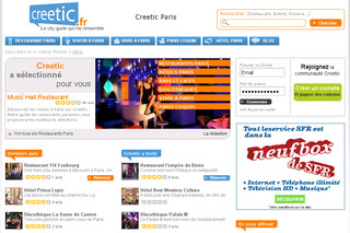 Aperçu visuel du site http://paris.creetic.fr