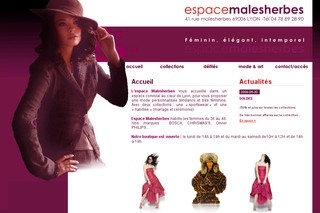 Aperçu visuel du site http://www.espace-malesherbes.fr