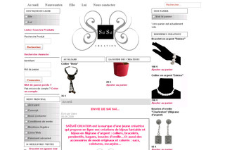 Saisai-creation.com - Bijoux fantaisie et bijoux en argent haut de gamme