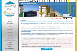 Aperçu visuel du site http://www.automatismes-confort-systemes.com