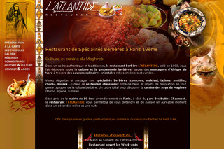 Restaurant berbère à Paris 19 ème : L'atlantide