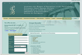 Aperçu visuel du site http://www.groupe-busselier.fr