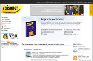 Vaisonet.com : Logiciel e-commerce