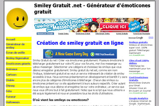 Générateur de smiley gratuit sur Smileygratuit.net
