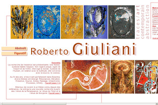 Aperçu visuel du site http://www.giuliani-art.ch