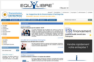 Transmission-Entreprise-Magazine.fr, portail dédié à la transmission d'entreprise