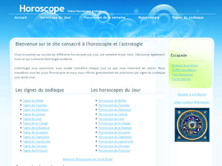 Aperçu visuel du site http://www.horoscope-fr.info