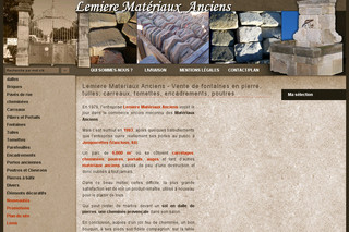 Aperçu visuel du site http://www.lemiere-materiaux-anciens.com