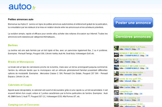 Annonce auto gratuite - Autoo.fr