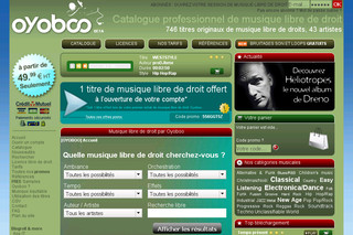 Aperçu visuel du site http://www.oyoboo.com