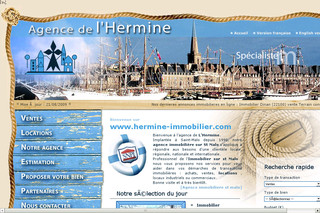 Aperçu visuel du site http://www.hermine-immobilier.com