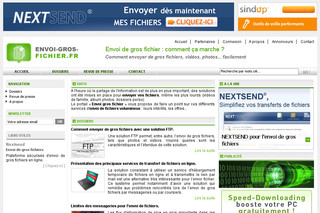 Aperçu visuel du site http://www.envoi-gros-fichier.fr