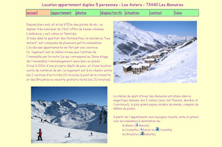 Aperçu visuel du site http://www.appart-menuires.fr