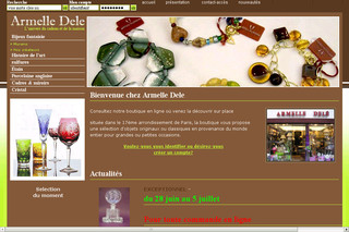 Aperçu visuel du site http://www.cadeaux-armelled.com