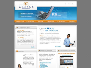 Aperçu visuel du site http://www.cresus-net.net