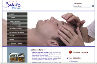 Aperçu visuel du site http://www.balneo-forme.com